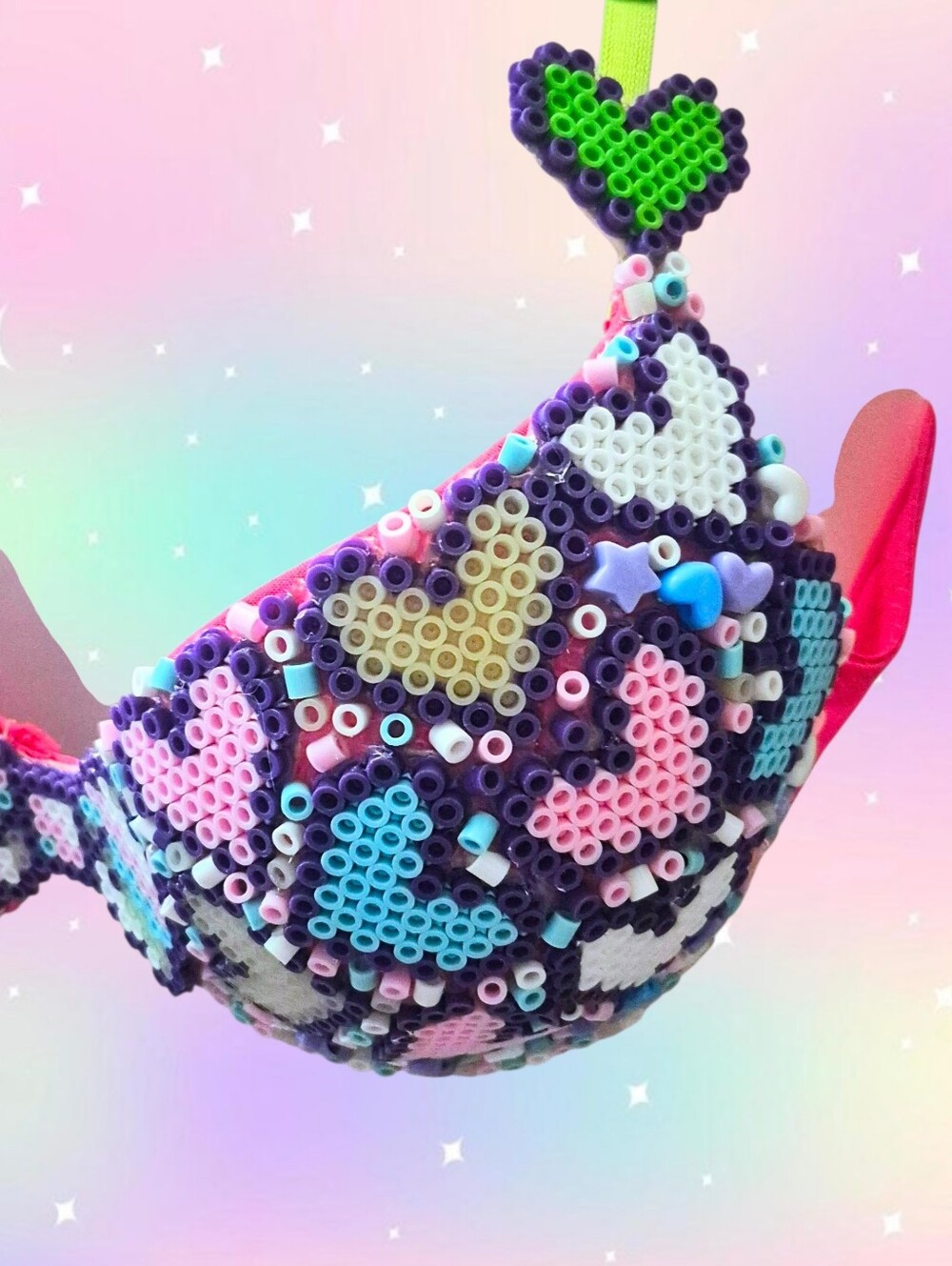 Perler Bead Rave Bra - Picture 3 of 6